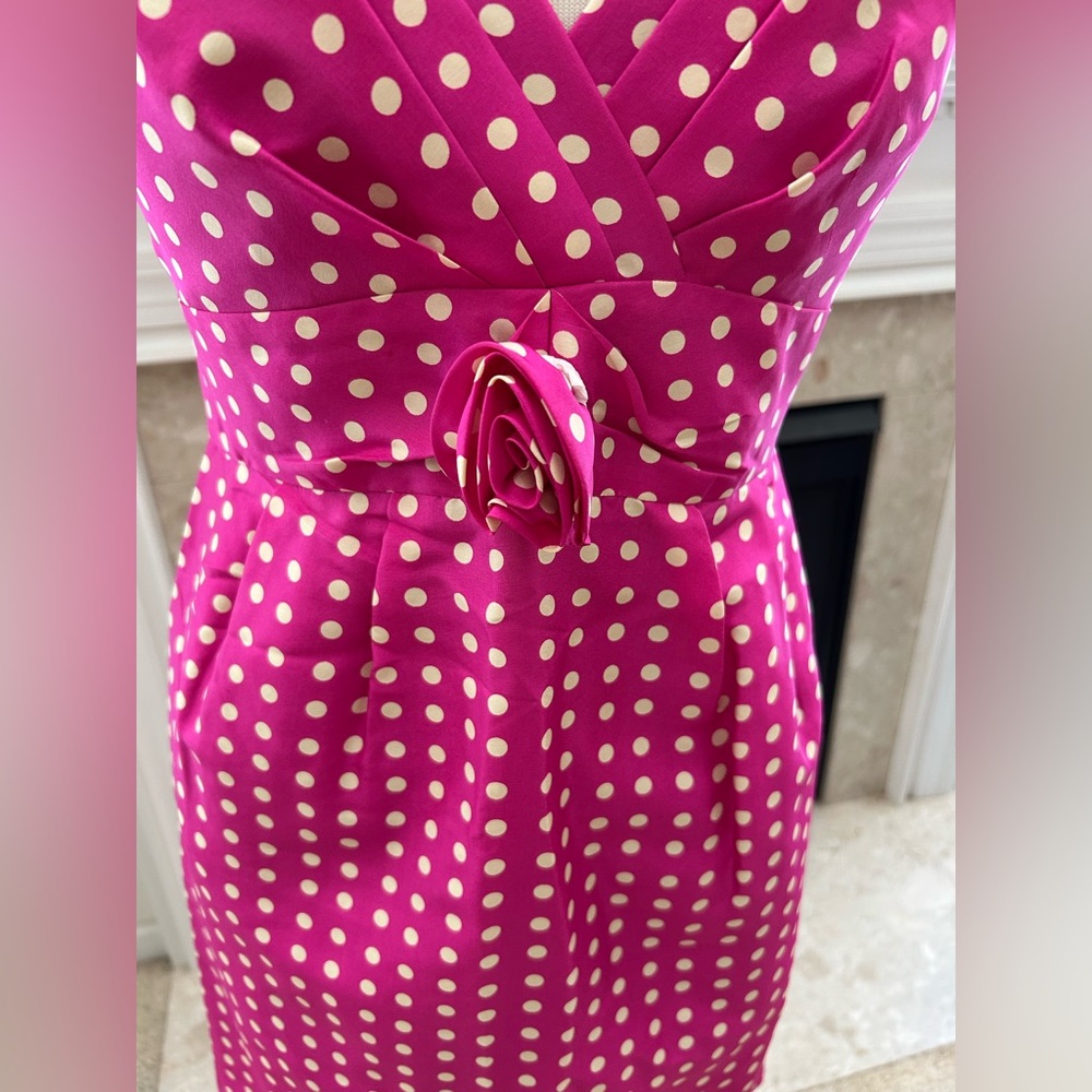 J Crew Pink Polka Dot Dress - Picture 3 of 11